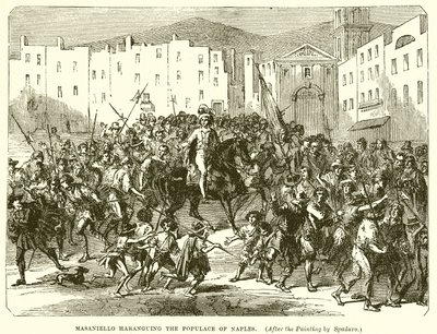 Masaniello haranguant la populace de Naples - English School