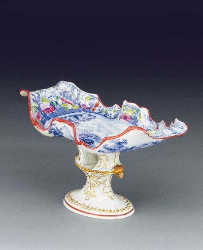 Comport bleu et blanc de Mason, c.1820 - English School