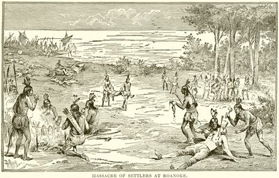 Massacre des colons à Roanoke - English School