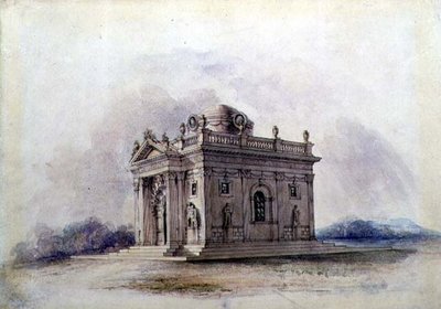 Conception de mausolée, c.1825 - English School