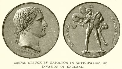 Médaille frappée par Napoléon en prévision de l