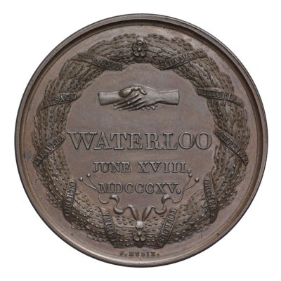 Médaille commémorative de la bataille de Waterloo - English School