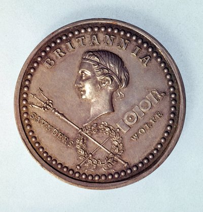 Médaille commémorant la capture britannique de Québec - English School