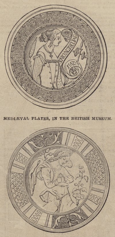 Plaques médiévales, au British Museum - English School