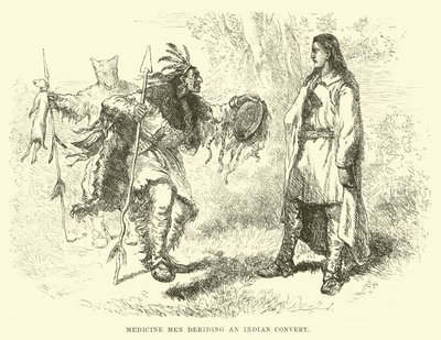 Hommes-médecine ridiculisant un converti indien - English School