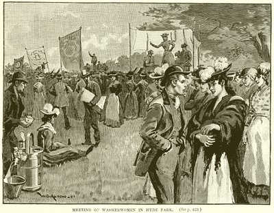Réunion des Blanchisseuses à Hyde Park - English School