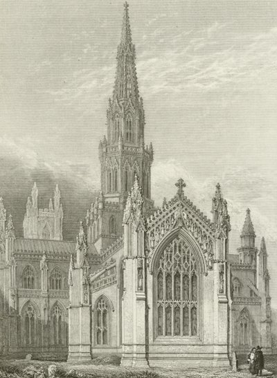 Abbaye de Melrose, restaurée - English School