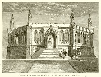 Mémorial à Cawnpore pour les victimes de la révolte indienne, 1857 - English School