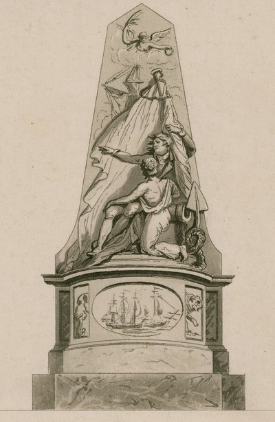 Mémorial au capitaine Edward Cooke, Abbaye de Westminster, Londres - English School