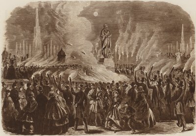 Festival Mendelssohn, la procession aux flambeaux, 1860 - English School