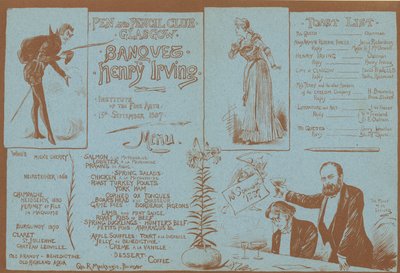 Menu pour un banquet en l