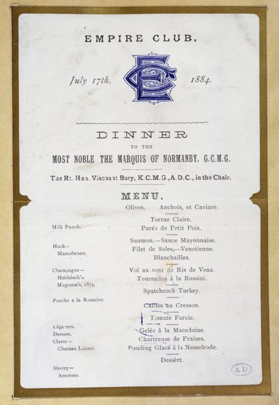 Menu de l