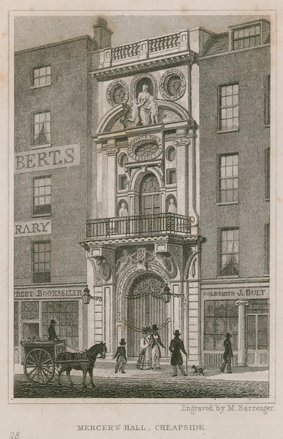 Mercers Hall, Cheapside, Londres - English School
