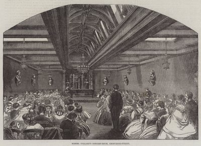 Salle de Concert de Messers Collard, Grosvenor-Street (gravure) - English School