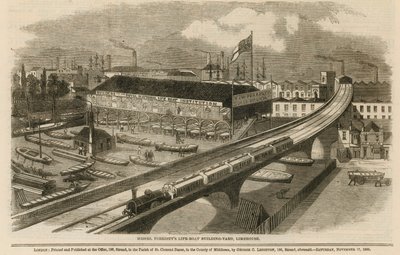 Chantier de construction de bateaux de sauvetage de Messrs Forrestt, Limehouse - English School