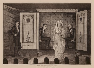 Messrs, Maskelyne and Cookes Dark Seance (gravure) - English School