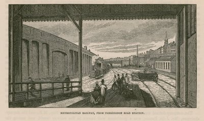 Metropolitan Railway depuis la station Farringdon Road - English School