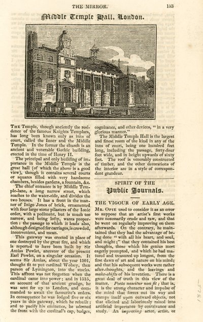 Salle du Middle Temple - English School
