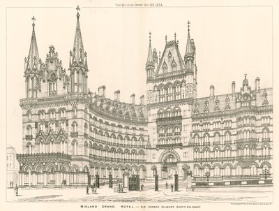 Midland Grand Hotel, Sir George Gilbert Scott, architecte - English School