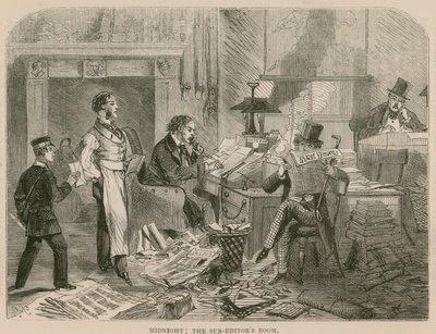 Minuit : La salle des sous-rédacteurs - English School