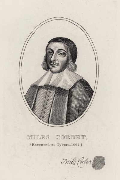 Miles Corbet (gravure) - English School