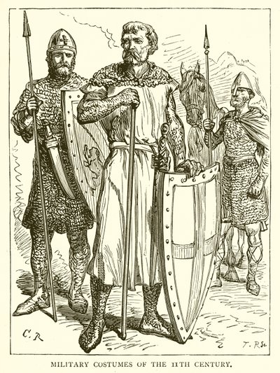 Costumes militaires du 11ème siècle - English School