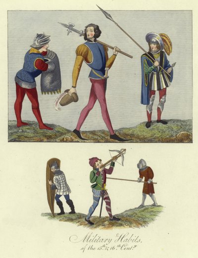 Habits militaires des 15ème et 16ème siècles - English School