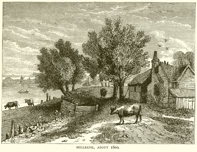 Millbank, vers 1800 - English School