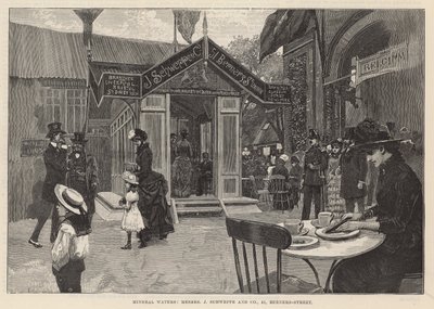 Eaux minérales; Messieurs J Schweppe & Co, 51 Berners Street - English School