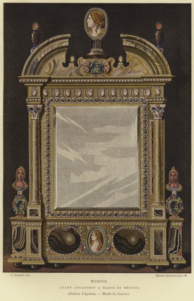 Miroir ayant appartenu à Marie de Médicis, reine de France - English School