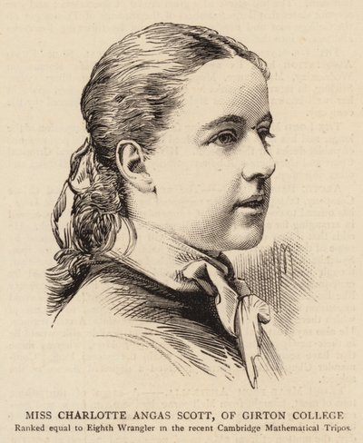 Mlle Charlotte Angas Scott, du Girton College - English School