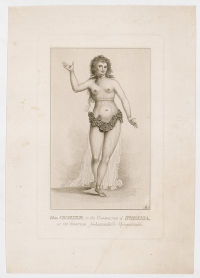 Mlle Chudleigh, dans le rôle d