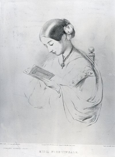 Mlle Florence Nightingale (1820-1910) 1854 - English School