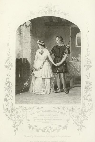 Mlle Jenny Marston et M. F Robinson comme Florizel et Perdita, Le Conte d