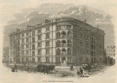 Logement modèle dans le Mall, Kensington, Londres - English School