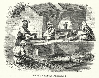 Pâtissier oriental moderne (gravure) - English School