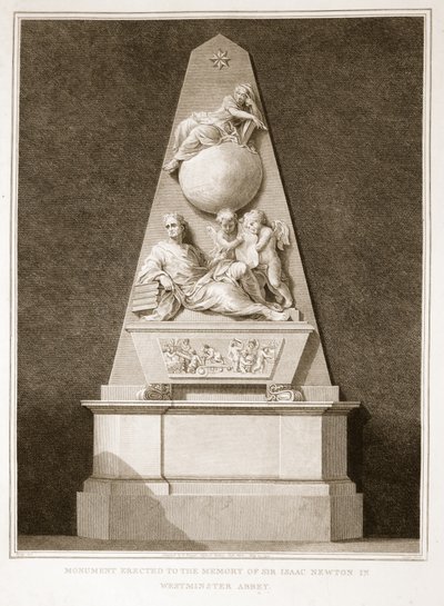 Monument érigé à la mémoire de Sir Isaac Newton à l