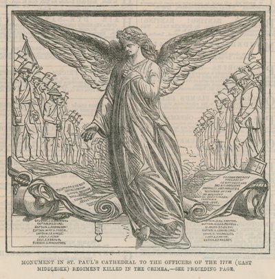 Monument dans la cathédrale Saint-Paul - English School