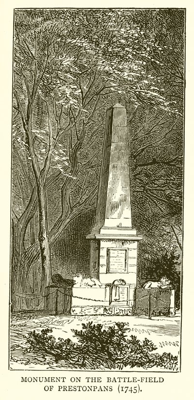 Monument sur le champ de bataille de Prestonpans (1745) - English School