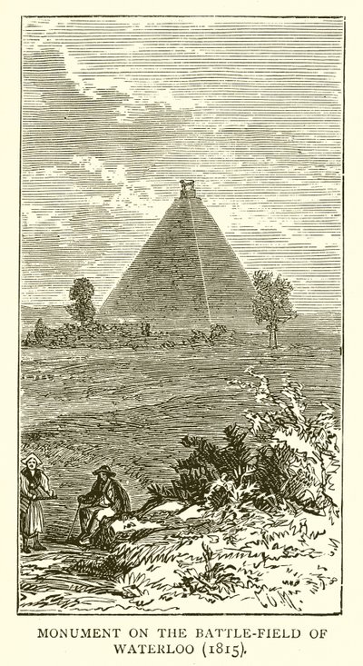 Monument sur le champ de bataille de Waterloo (1815) - English School