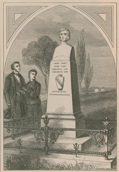Monument à James Henry Leigh Hunt - English School