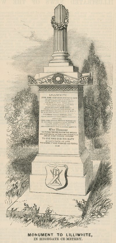 Monument à Lilliwhite - English School