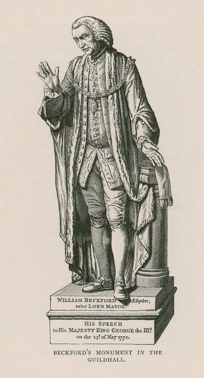 Monument à William Beckford - English School