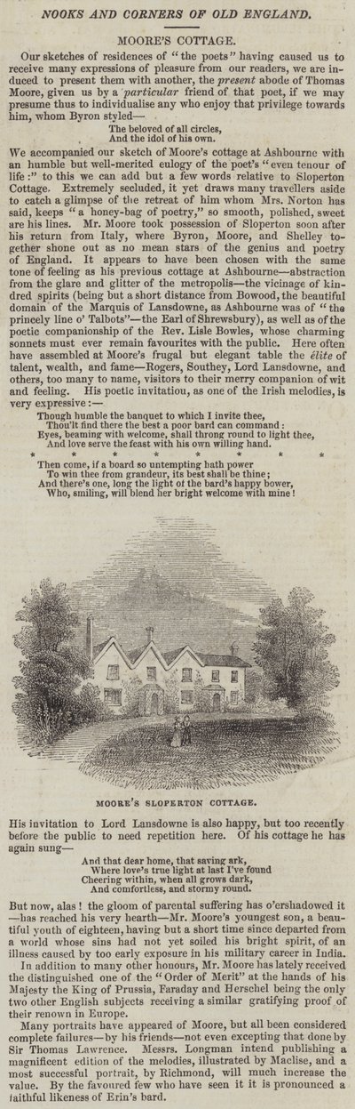 Le Cottage de Sloperton de Moore - English School