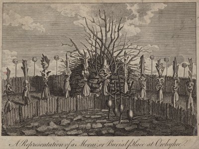 Morai, ou lieu de sépulture, Hawaï - English School