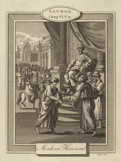 Mardochée honoré, Esther, Chapitre VI, Verset 11 - English School