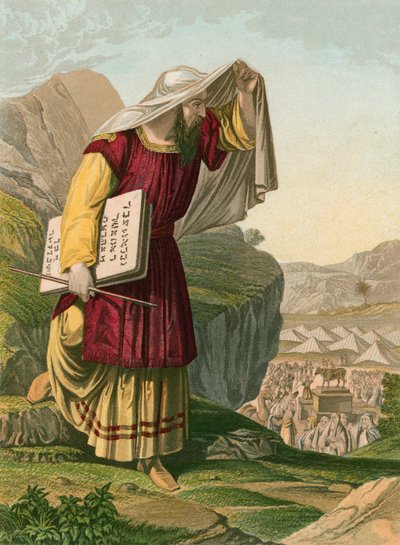 Moïse descendant du mont Sinaï - English School