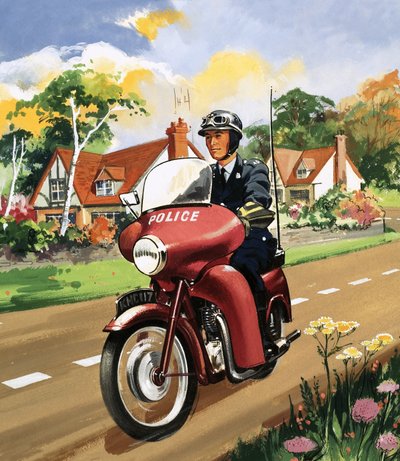 Police à moto - English School