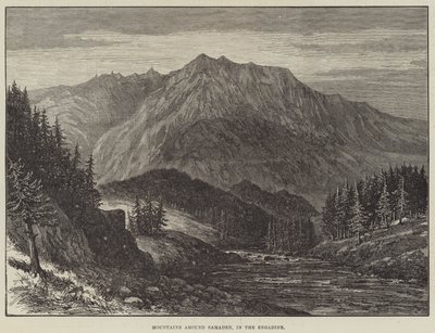 Montagnes autour de Samaden, dans l