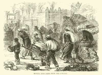 Entrée dans Paris depuis les banlieues, décembre 1870 - English School